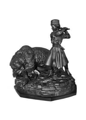 Скульптурная композиция "Охота на медведя", по модели легендарного скульптора Н.И. Либериха