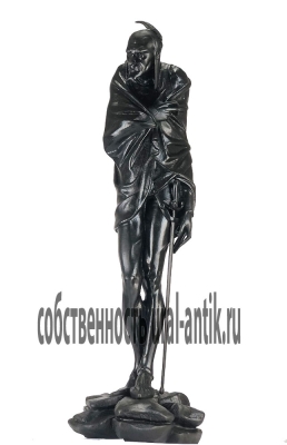 Советская скульптура, кабинетная напольная «МЕФИСТОФЕЛЬ»  1979 года выпуска, по модели знаменитого скульптора Ж.-Л. Готье. Каслинское литье. Материал чугун.