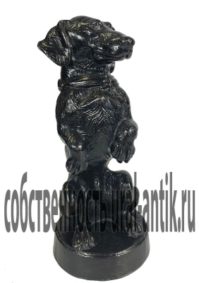 Скульптура- миниатюра собачки «ДРУЖОК», 1980-х годов выпуска. Каслинское литье. Материал чугун.
