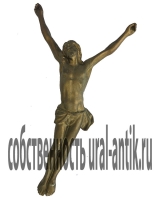 Антикварная скульптура ИИСУС ХРИСТОС (РАСПЯТИЕ), конец ХIХ века.  Материал чугун.
